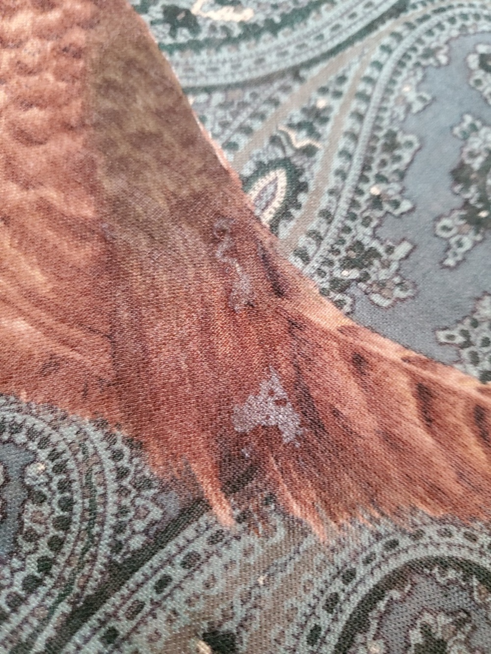 Vintage Georges Rech bird motif scarf, fair condition - Picture 9 of 13